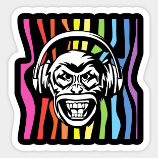 musical chimp Sticker